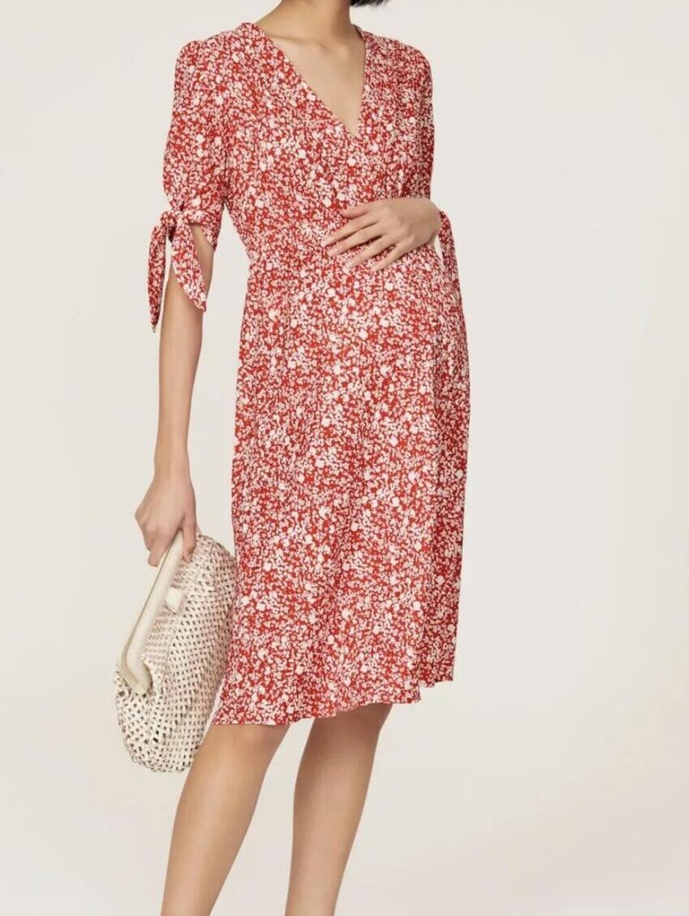 Red Zippi Maternity Dress | soon maternity | XL - Picture 3 of 7
